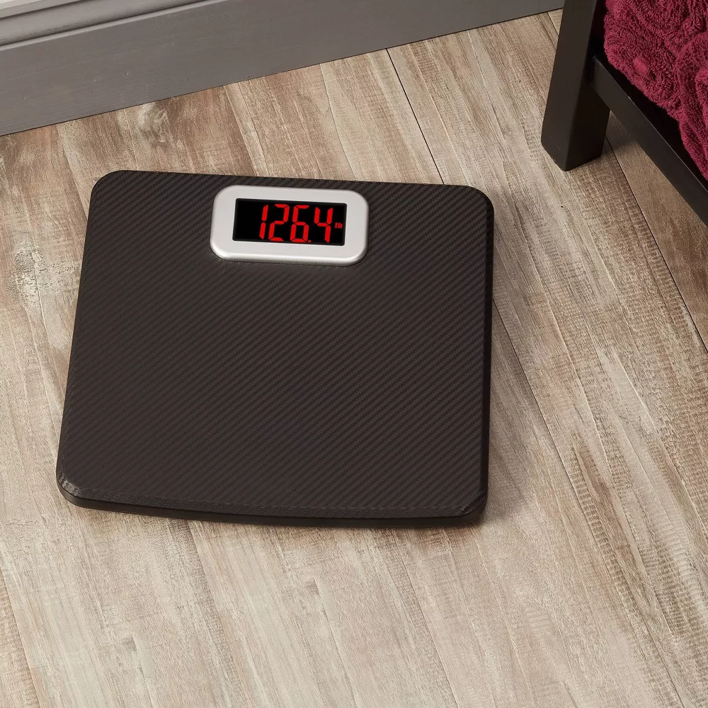 Digital Weight Scale With Textured Surface And Instant-On Function