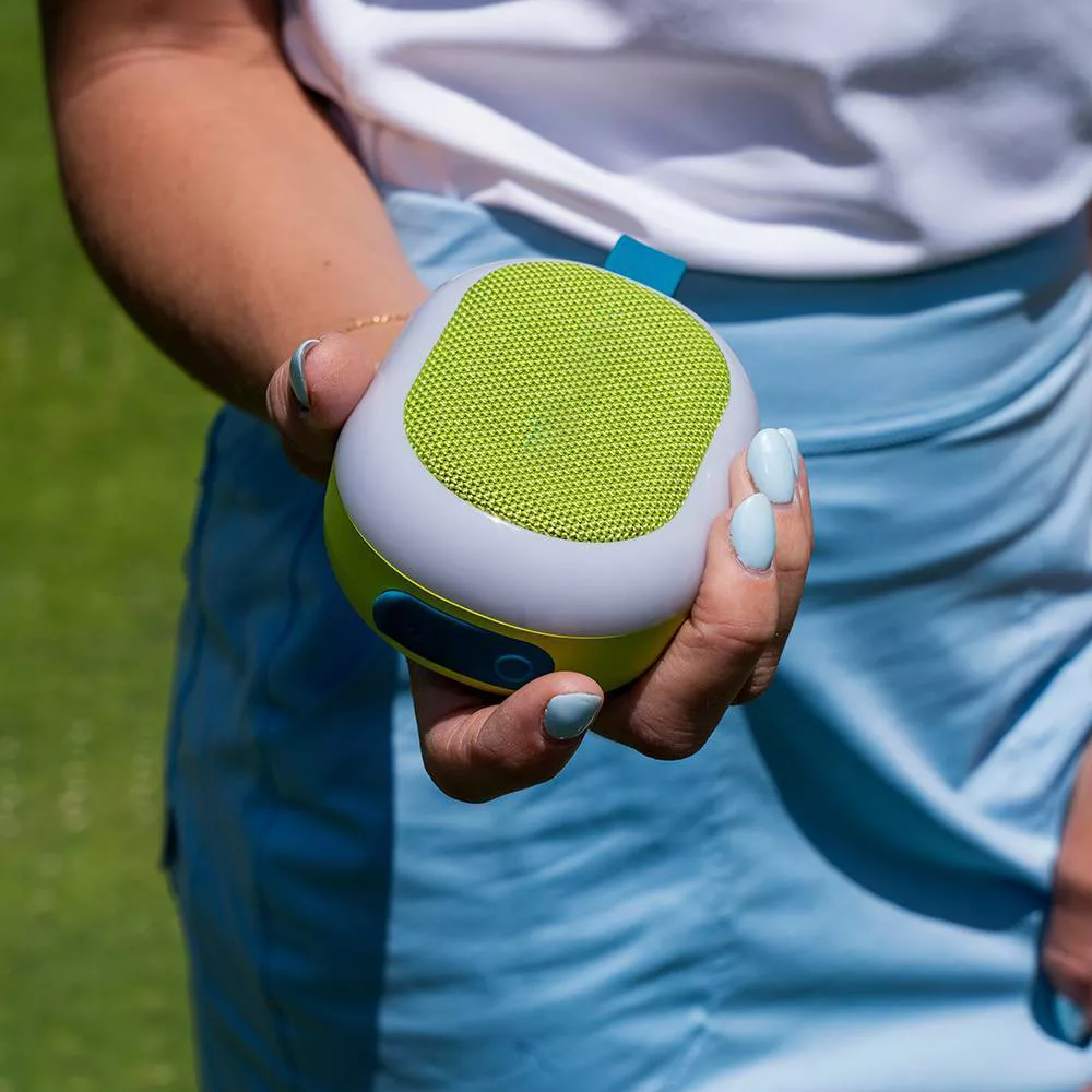 Ultra-Compact Portable Bluetooth Speaker With RGB Lights And Multi-Unit Sync